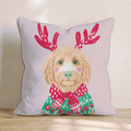 Christmas Sweater Goldendoodle Throw Pillow - Hillcroft Home