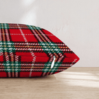 Christmas Tartan Throw Pillow - Hillcroft Home