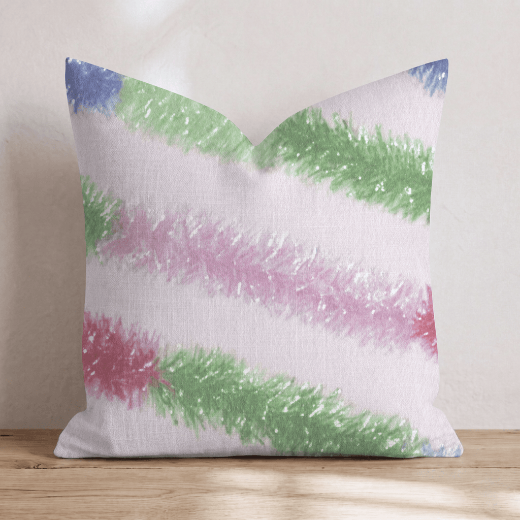 Christmas Tinsel Throw Pillow - Hillcroft Home