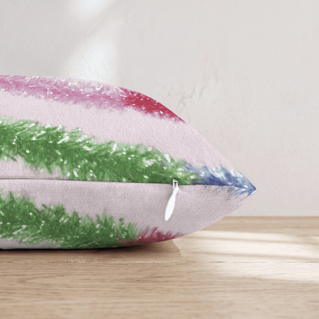 Christmas Tinsel Throw Pillow - Hillcroft Home