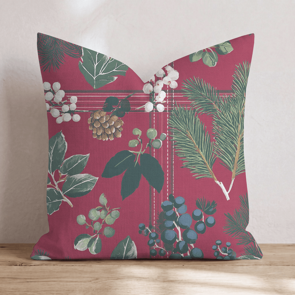Christmas Trunk Throw Pillow - Hillcroft Home