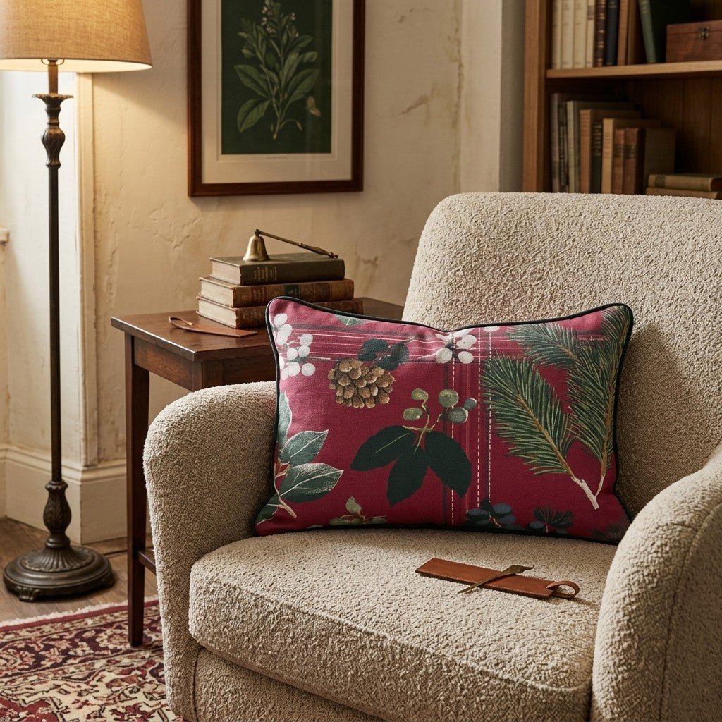 Christmas Trunk Throw Pillow - Hillcroft Home