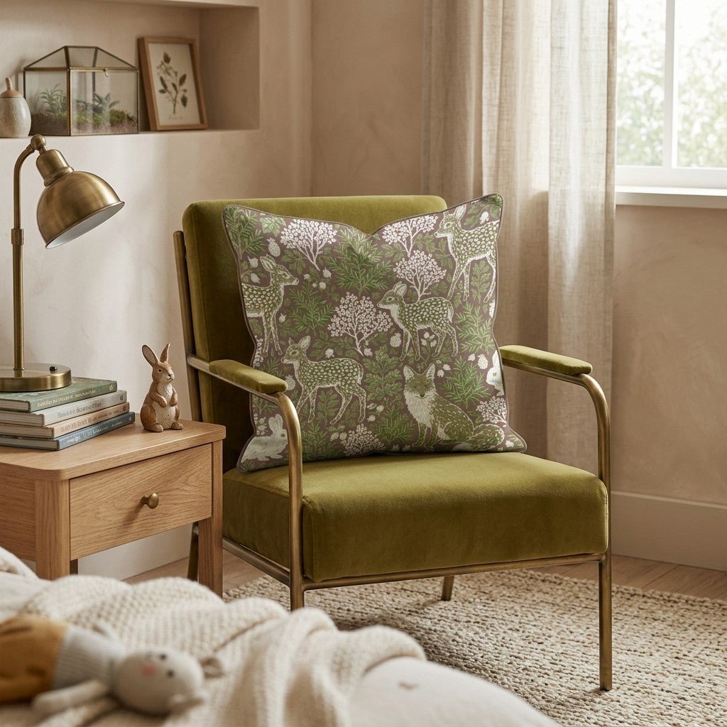 Christmas Woodland Throw Pillow - Hillcroft Home