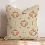 Church Pumpkin Patch Throw Pillow - Hillcroft Home