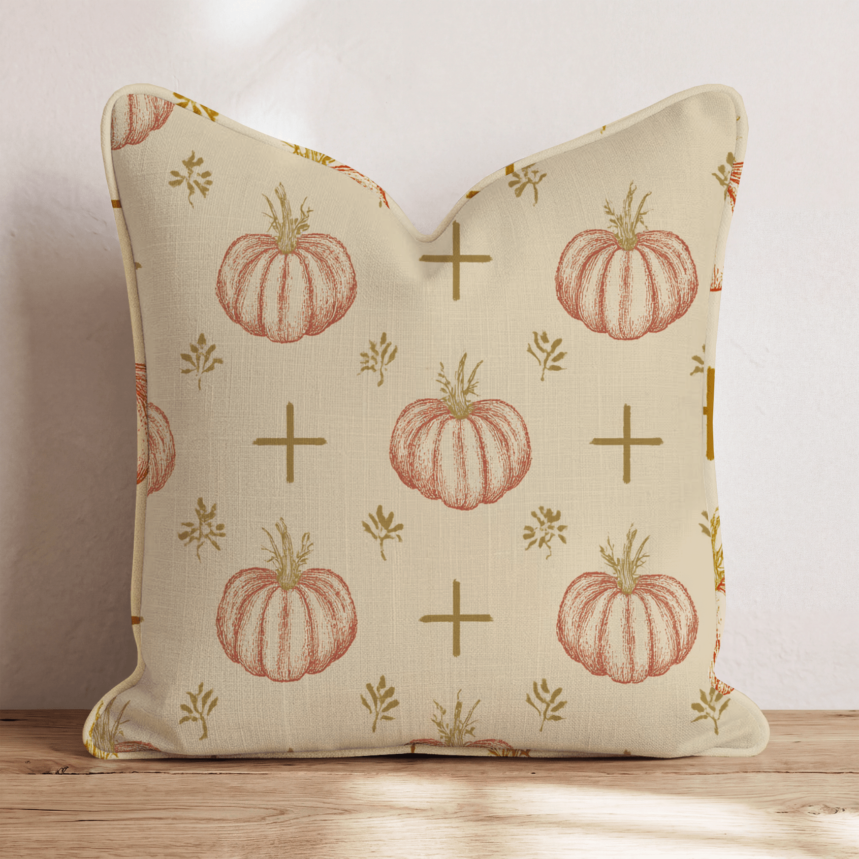 Church Pumpkin Patch Throw Pillow - Hillcroft Home