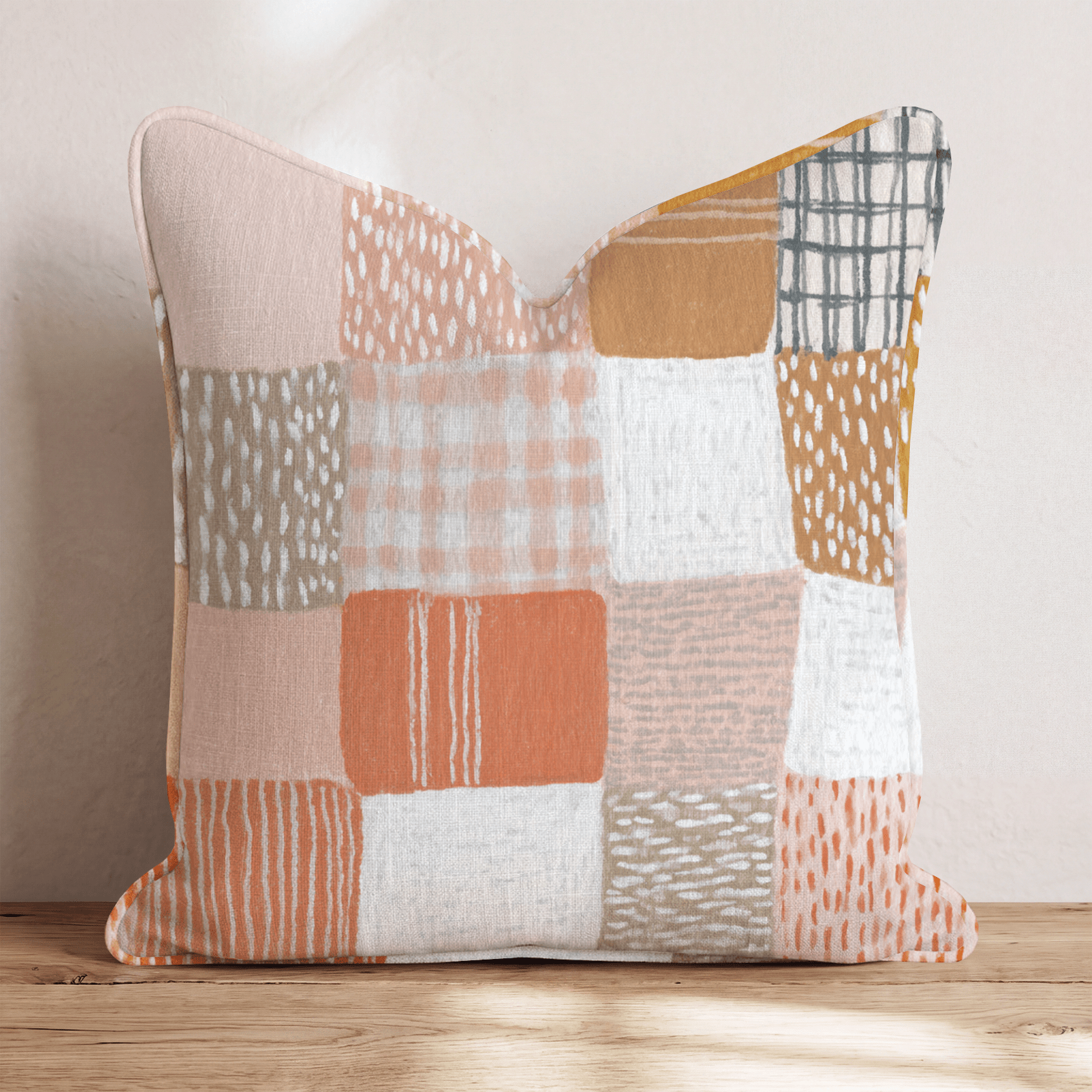 Cider Gingham Plaid Throw Pillow - Hillcroft Home