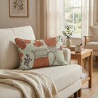 Cider Mugs & Blossoms Throw Pillow - Hillcroft Home
