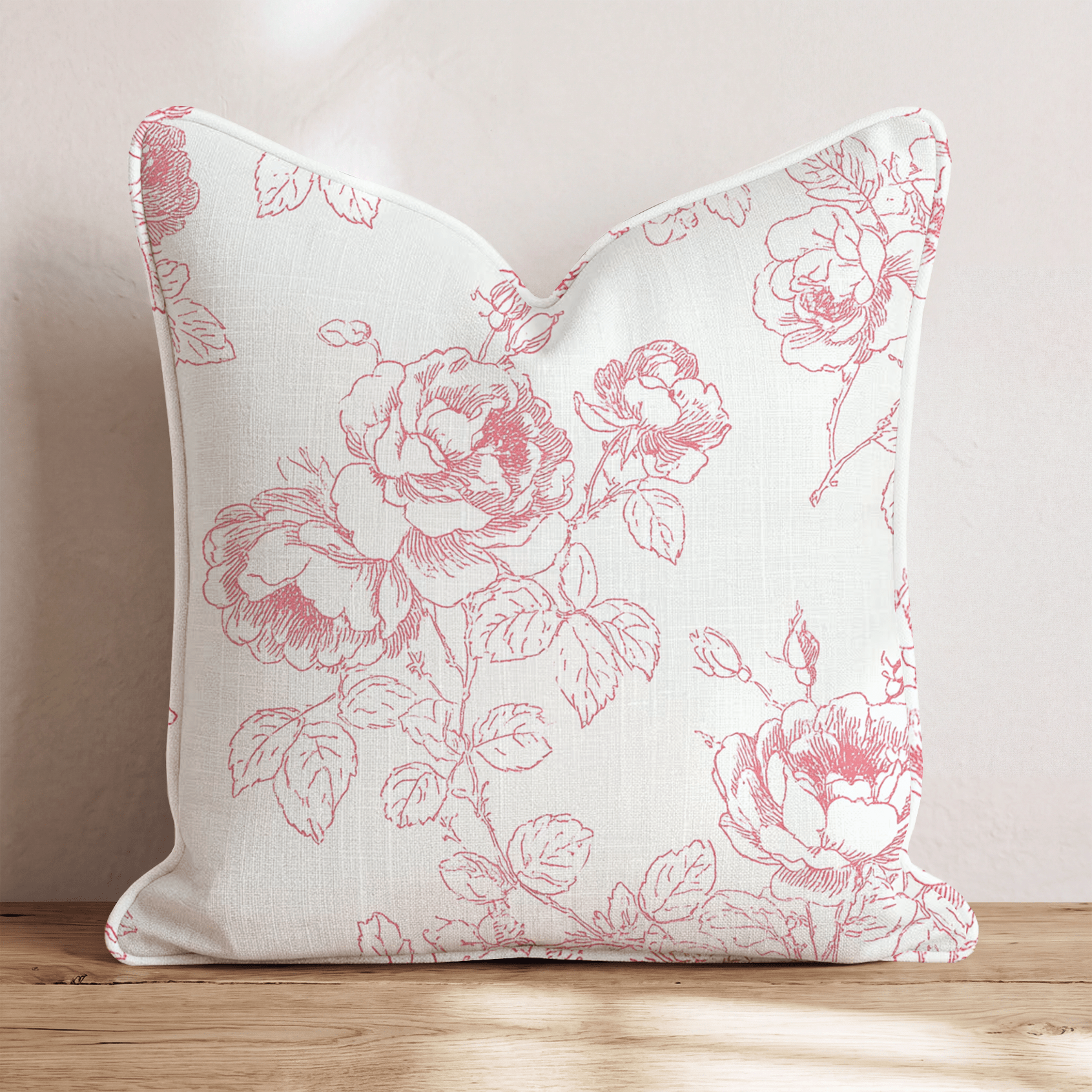 Cing Roses Throw Pillow - Hillcroft Home