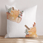 Cinnamon Apple Cider Throw Pillow - Hillcroft Home
