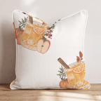Cinnamon Apple Cider Throw Pillow - Hillcroft Home