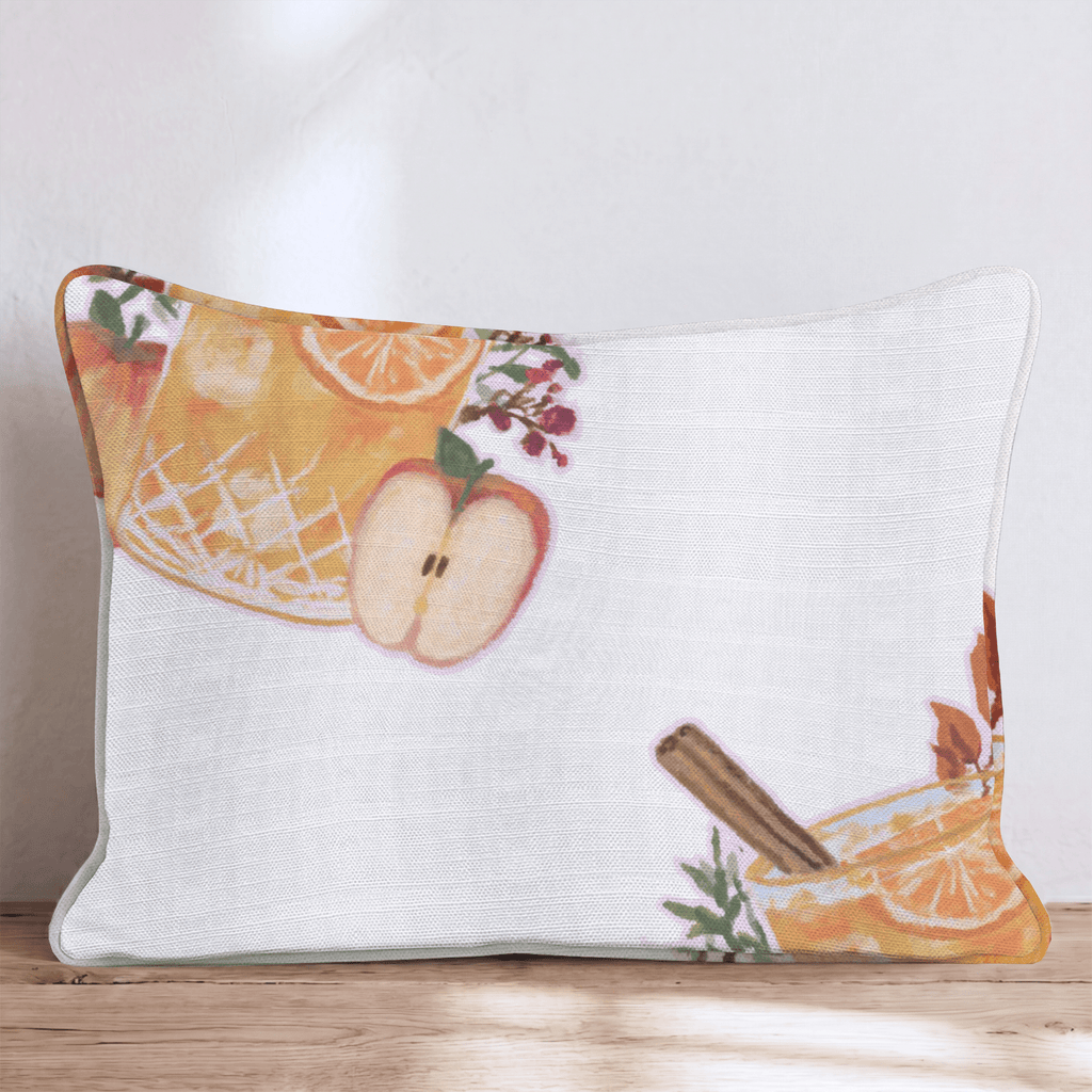 Cinnamon Apple Cider Throw Pillow - Hillcroft Home