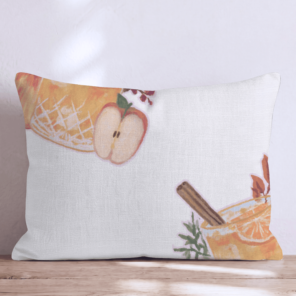 Cinnamon Apple Cider Throw Pillow - Hillcroft Home