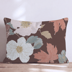 Cinnamon Florals Throw Pillow - Hillcroft Home