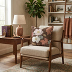 Cinnamon Florals Throw Pillow - Hillcroft Home