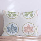 Circle Leaves Throw Pillow - Hillcroft Home