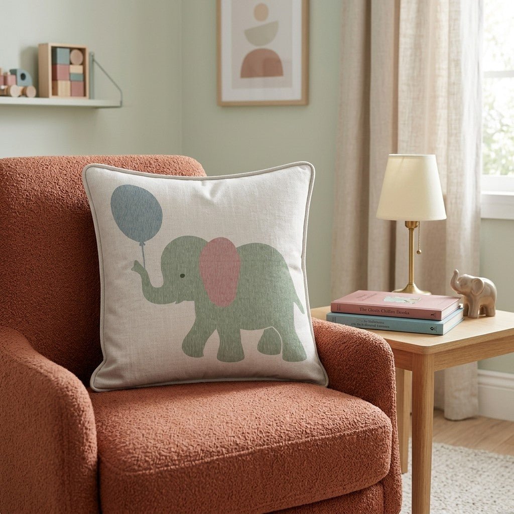 Circus Baby Throw Pillow - Hillcroft Home
