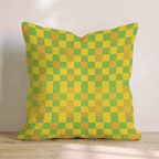 Citrus Pixel Check Throw Pillow - Hillcroft Home