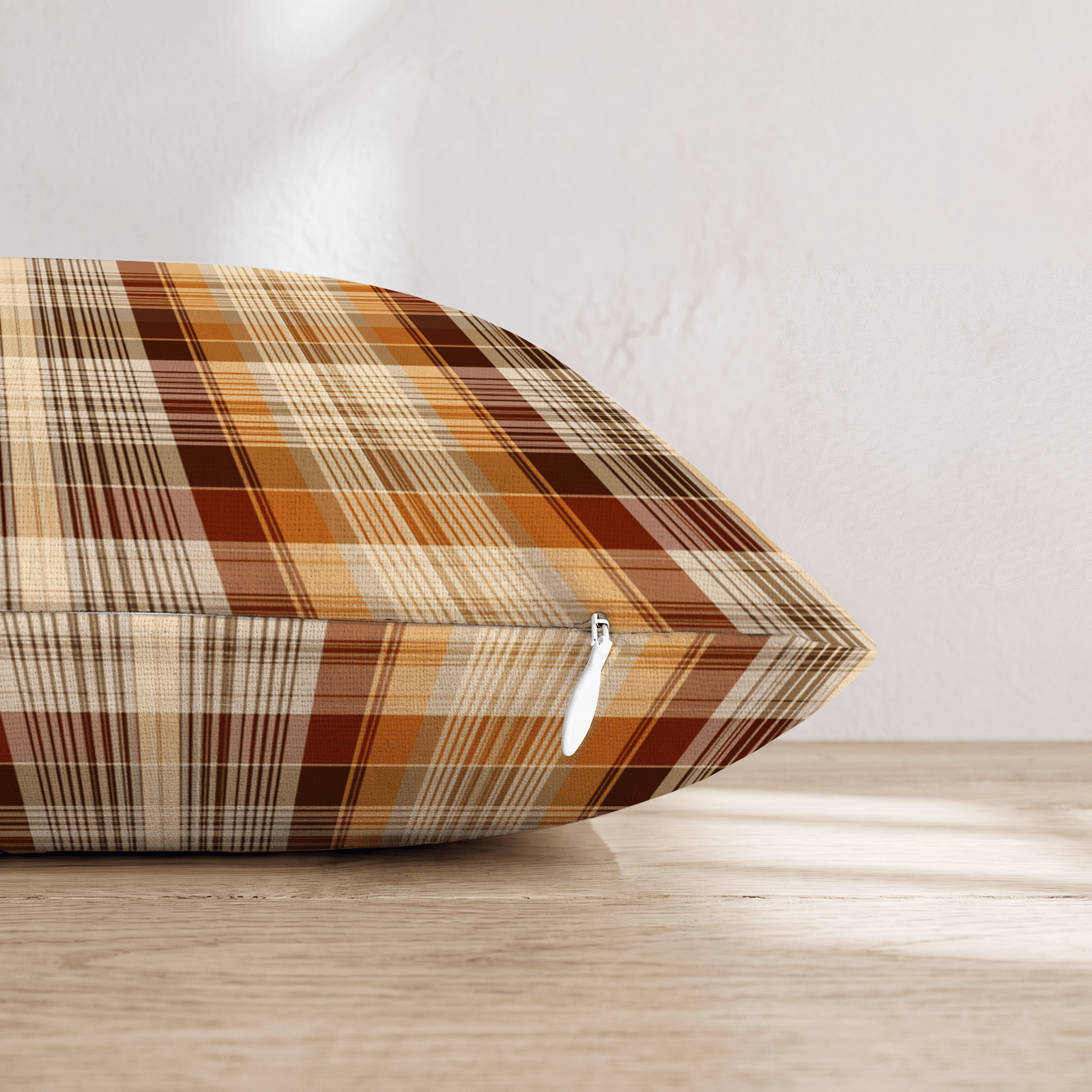 Classic Autumn Tartan Throw Pillow - Hillcroft Home