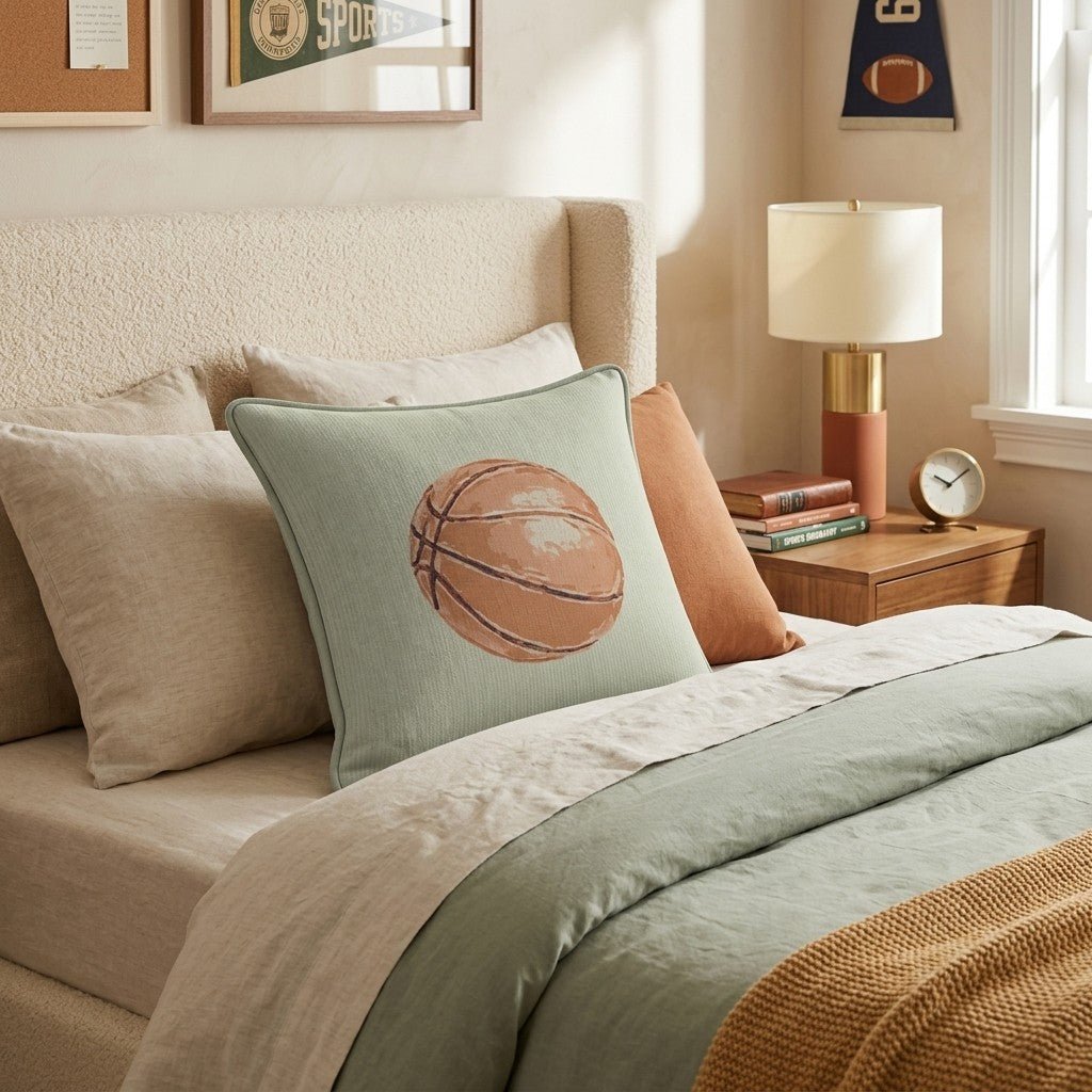 Classic Basketball Throw Pillow - Hillcroft Home