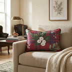 Classic Berries and Plaid Throw Pillow - Hillcroft Home