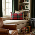 Classic Christmas Plaid Throw Pillow - Hillcroft Home