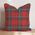 Classic Christmas Plaid Throw Pillow - Hillcroft Home