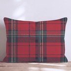 Classic Christmas Plaid Throw Pillow - Hillcroft Home