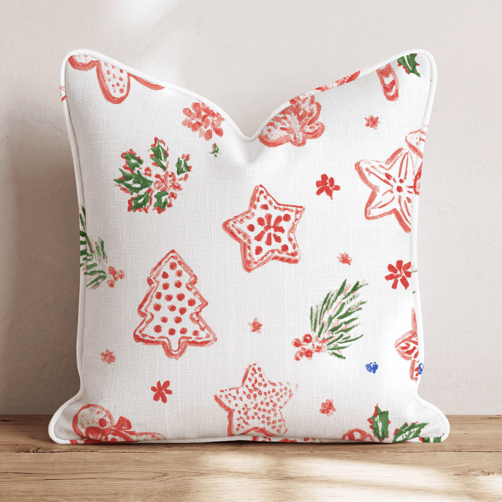 Classic Cookie White Throw Pillow - Hillcroft Home