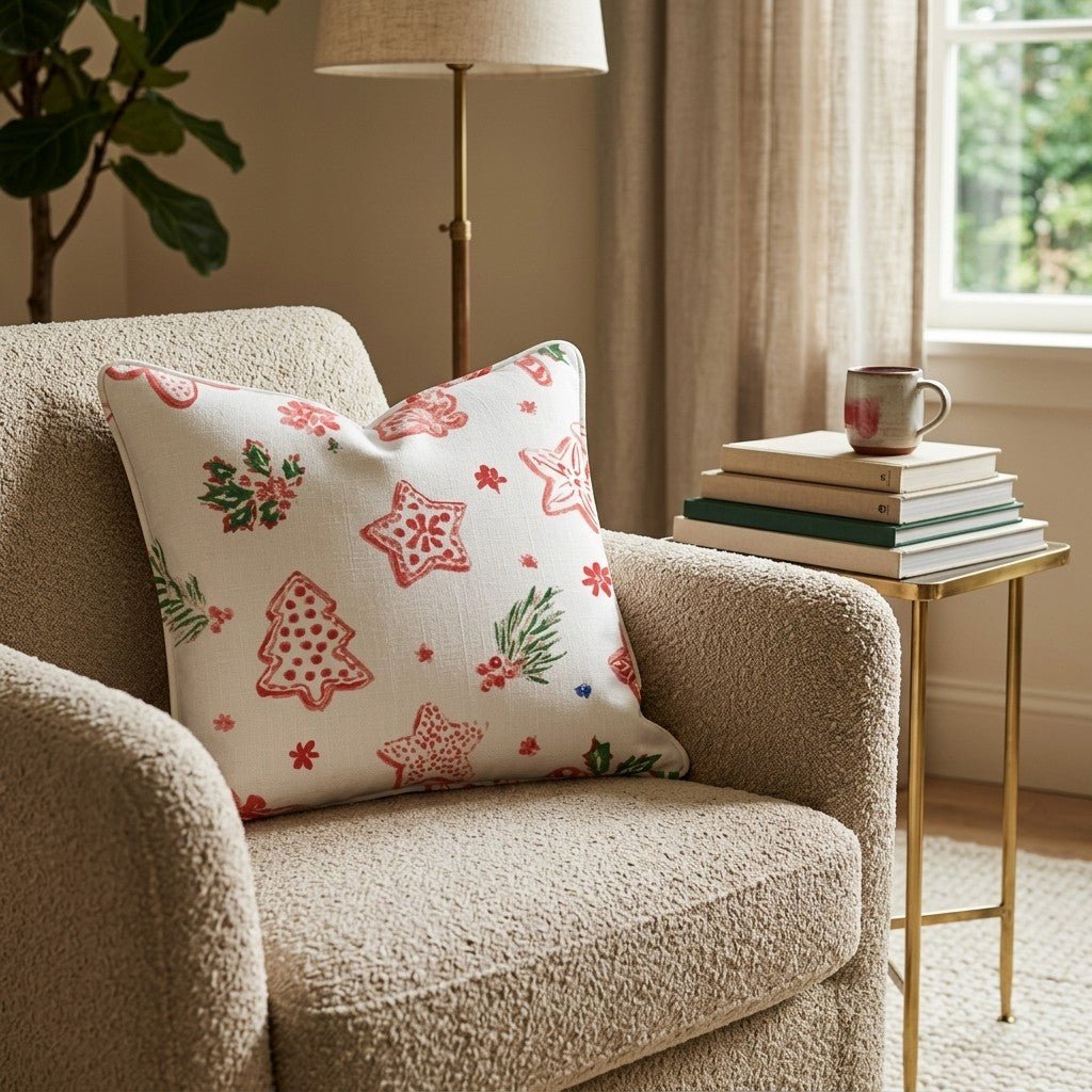 Classic Cookie White Throw Pillow - Hillcroft Home
