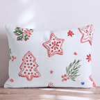 Classic Cookie White Throw Pillow - Hillcroft Home