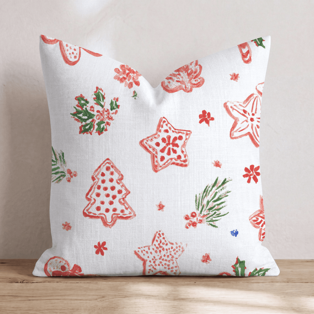 Classic Cookie White Throw Pillow - Hillcroft Home