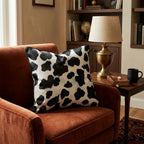 Classic Cow Hide Throw Pillow - Hillcroft Home