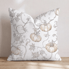 Classic French Toile Pumpkins Throw Pillow - Hillcroft Home