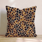 Classic Giraffe Brown Throw Pillow - Hillcroft Home