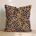 Classic Giraffe Brown Throw Pillow - Hillcroft Home