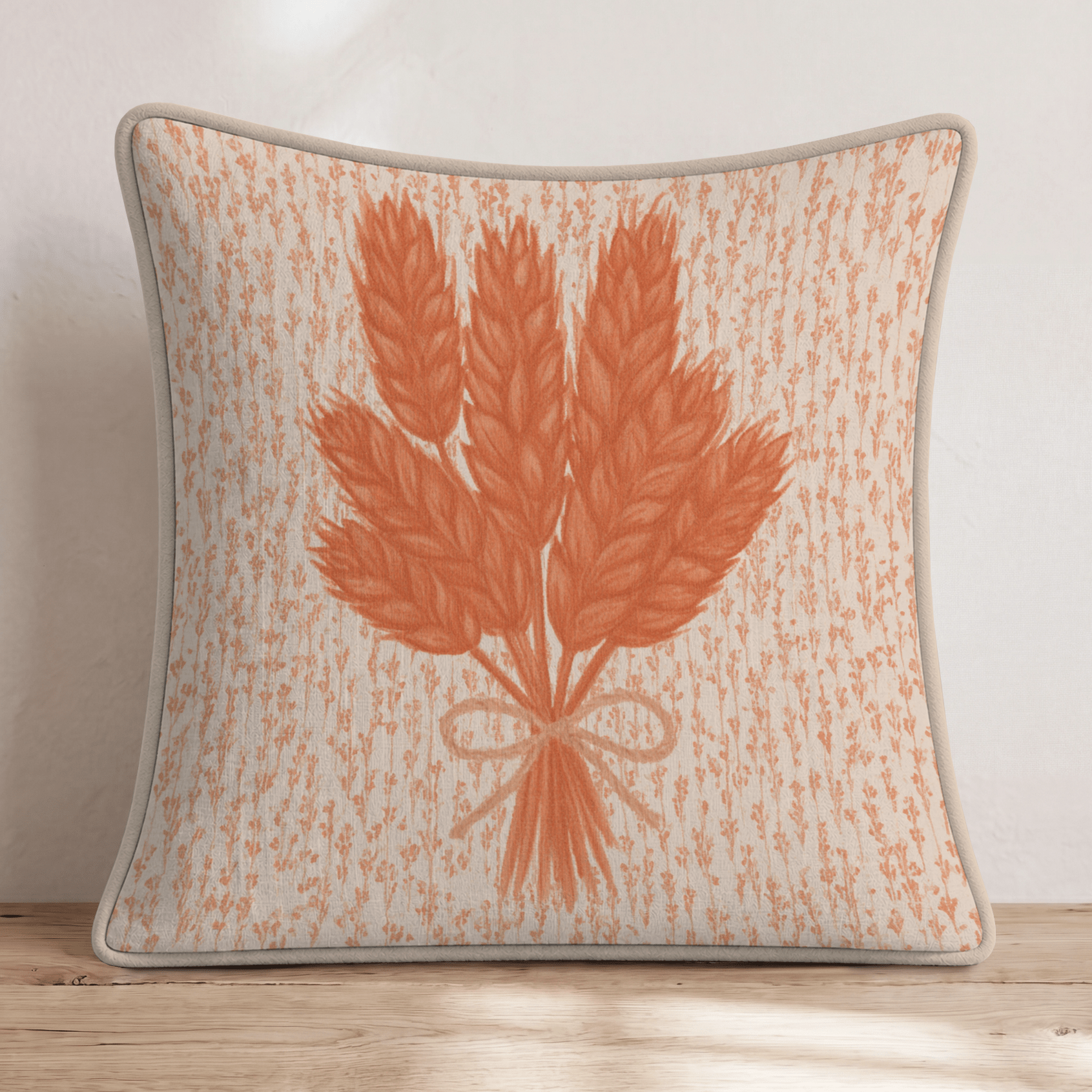 Classic Grain Throw Pillow - Hillcroft Home