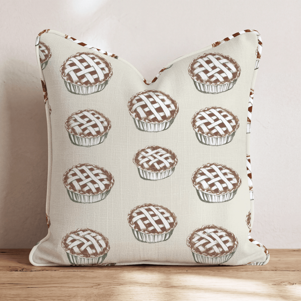 Classic Lattice Pie Repeat Throw Pillow - Hillcroft Home
