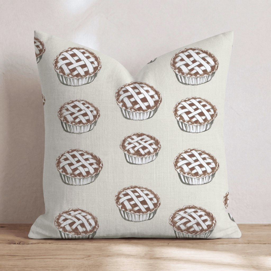 Classic Lattice Pie Repeat Throw Pillow - Hillcroft Home