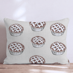 Classic Lattice Pie Repeat Throw Pillow - Hillcroft Home
