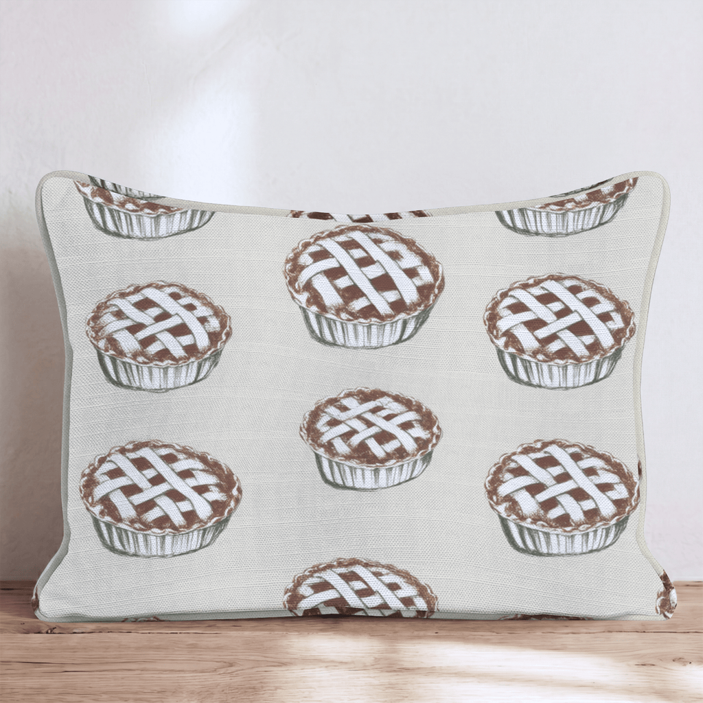 Classic Lattice Pie Repeat Throw Pillow - Hillcroft Home