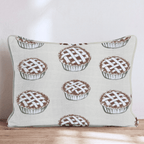 Classic Lattice Pie Repeat Throw Pillow - Hillcroft Home