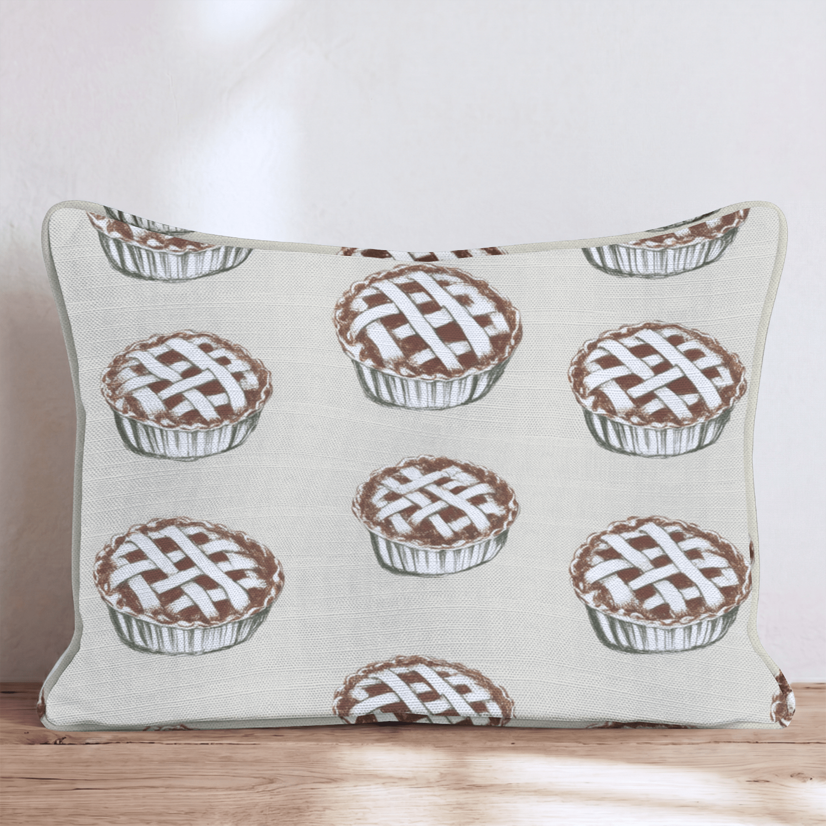 Classic Lattice Pie Repeat Throw Pillow - Hillcroft Home