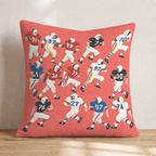 Classic Pigskin Throw Pillow - Hillcroft Home