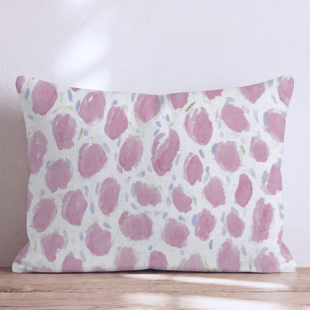 Classic Pink Joy Throw Pillow - Hillcroft Home