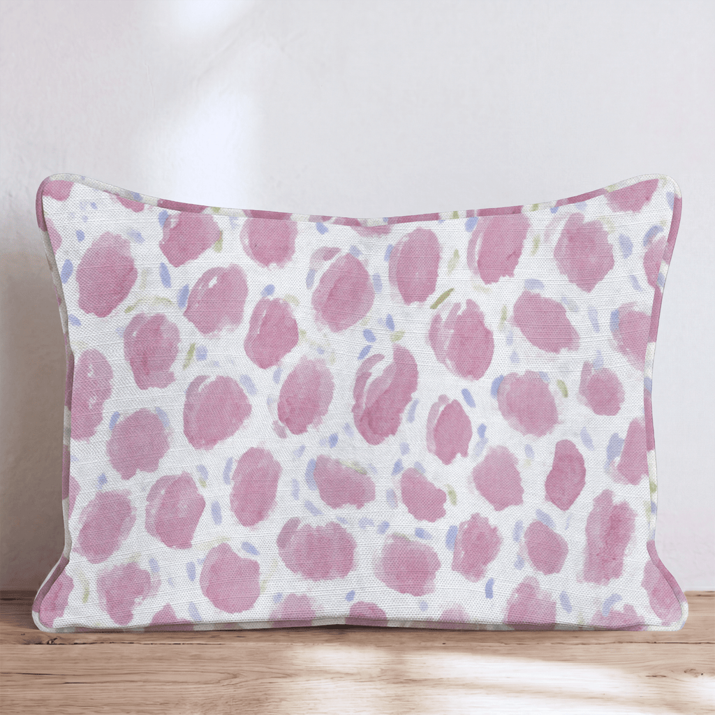 Classic Pink Joy Throw Pillow - Hillcroft Home