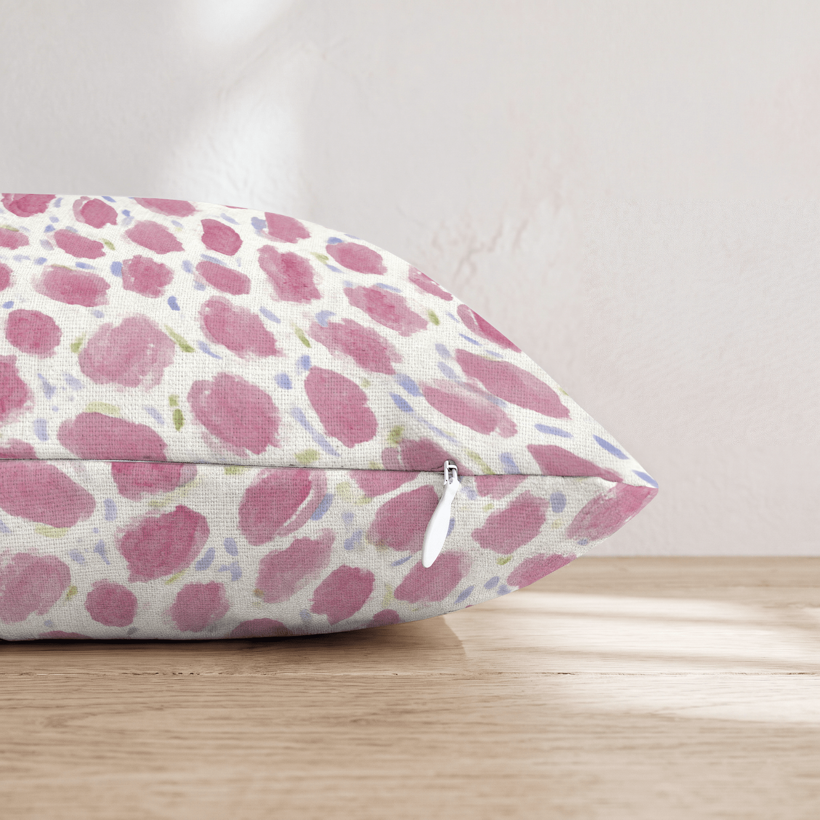 Classic Pink Joy Throw Pillow - Hillcroft Home