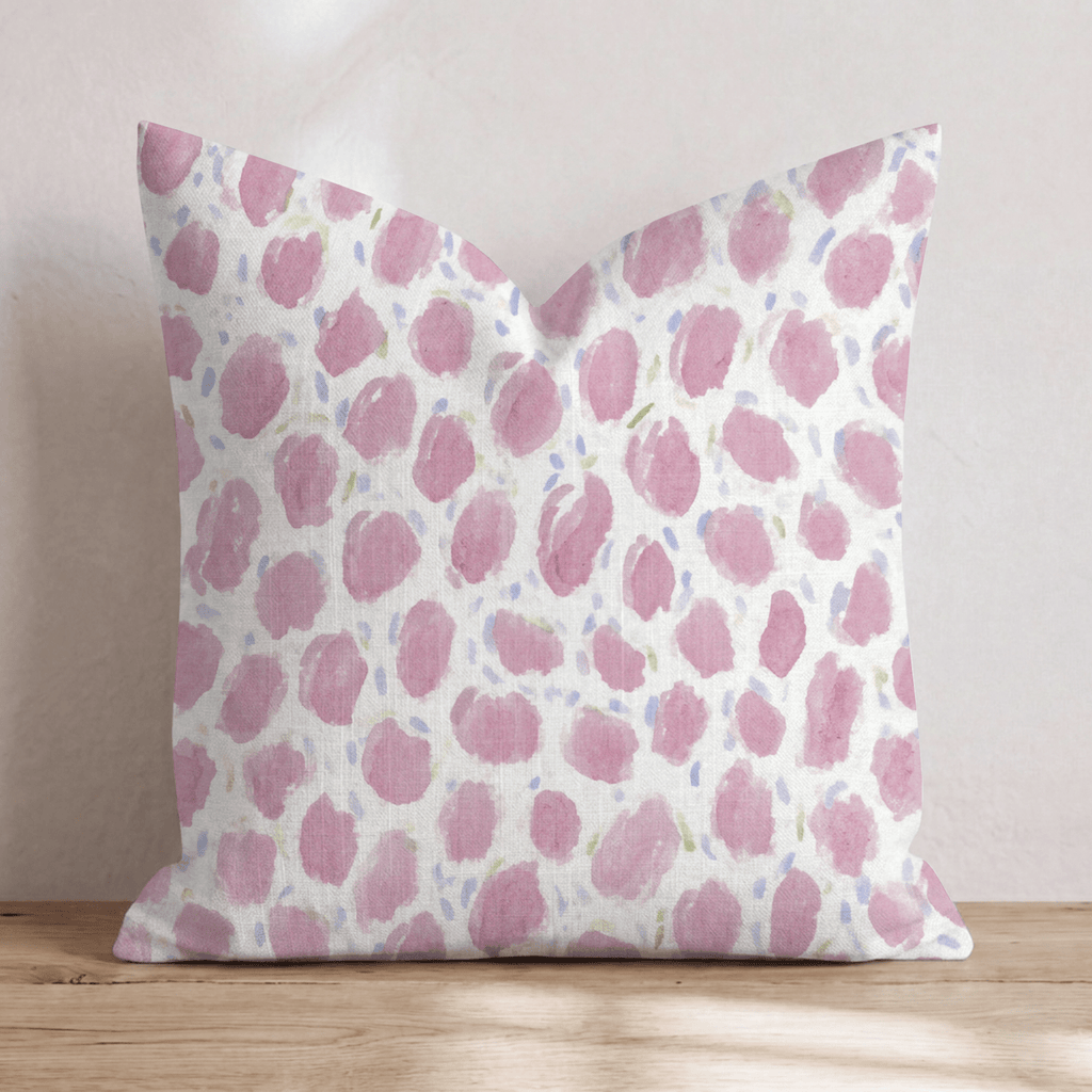 Classic Pink Joy Throw Pillow - Hillcroft Home