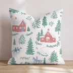 Classic Village Charm Throw Pillow - Hillcroft Home