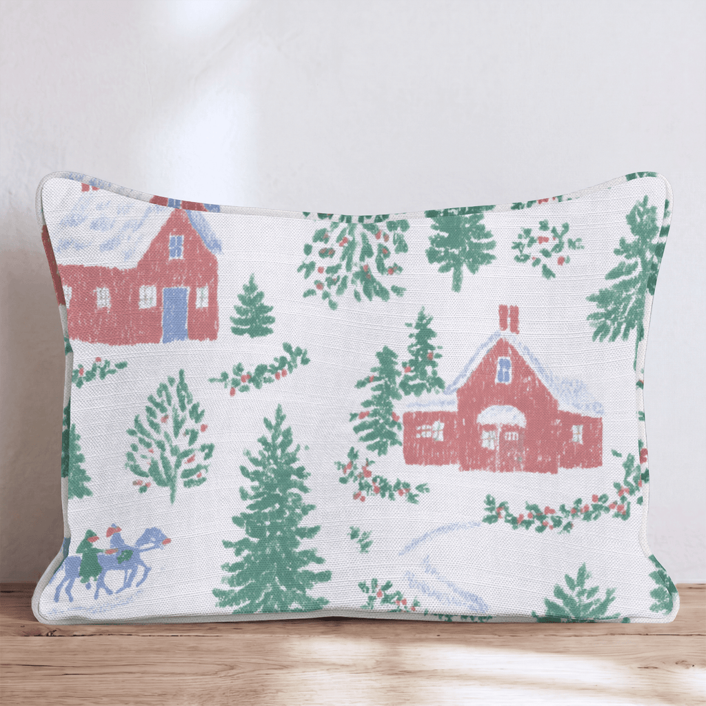 Classic Village Charm Throw Pillow - Hillcroft Home