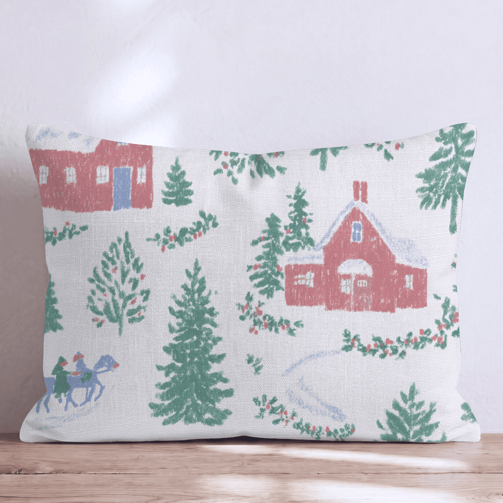 Classic Village Charm Throw Pillow - Hillcroft Home